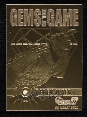 1998-99 Bleachers/Score Board Gems of the Game 23K Gold Cards - [Base] #_DEJE - Derek Jeter /1998
