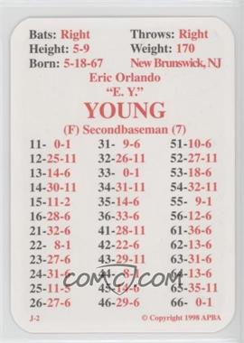 1998 APBA Baseball 1998 Season - [Base] #_ERYO - Eric Young