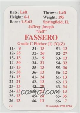 1998 APBA Baseball 1998 Season - [Base] #_JEFA - Jeff Fassero