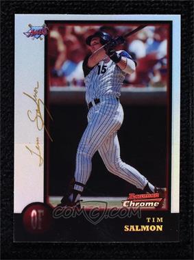 1998 Bowman Chrome - [Base] - Golden Anniversary Refractor Missing Serial Number #27 - Tim Salmon