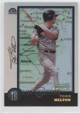 1998 Bowman Chrome - [Base] - International Refractor #119 - Todd Helton