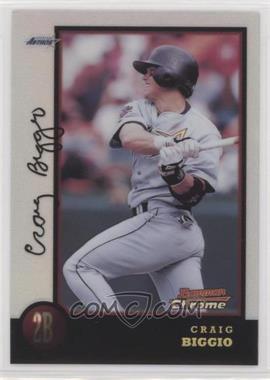 1998 Bowman Chrome - [Base] - Refractor #37 - Craig Biggio [EX to NM]