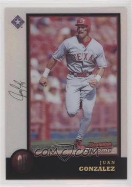 1998 Bowman Chrome - [Base] - Refractor #66 - Juan Gonzalez