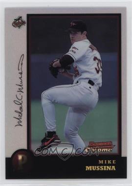 1998 Bowman Chrome - [Base] - Refractor #9 - Mike Mussina