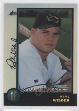 1998 Bowman Chrome - [Base] - Refractor #99 - Paul Wilder