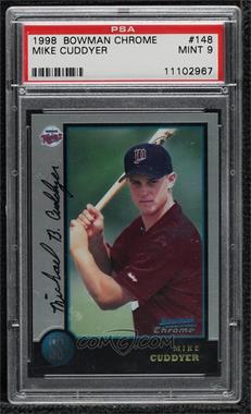 1998 Bowman Chrome - [Base] #148 - Michael Cuddyer [PSA 9 MINT]