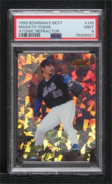 1998 Bowman's Best - [Base] - Atomic Refractor #145 - Masato Yoshii /100 [PSA 9 MINT]