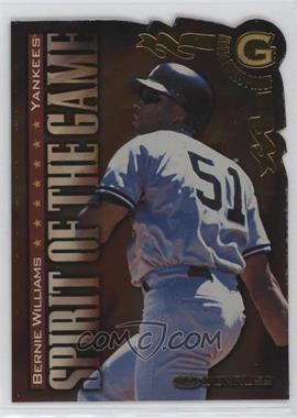 1998 Donruss - [Base] - Press Proof Gold #395 - Spirit of the Game - Bernie Williams /500 [EX to NM]