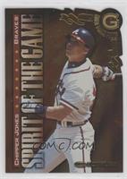 Spirit of the Game - Chipper Jones #/500