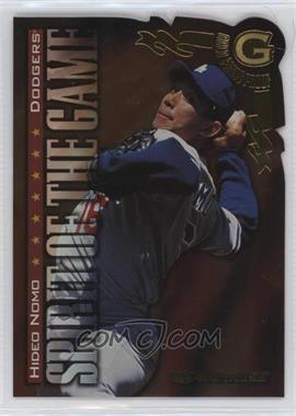 1998 Donruss - [Base] - Press Proof Gold #413 - Spirit of the Game - Hideo Nomo /500