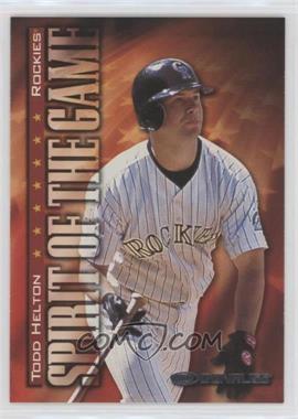 1998 Donruss - [Base] #387 - Spirit of the Game - Todd Helton