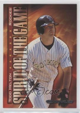 1998 Donruss - [Base] #387 - Spirit of the Game - Todd Helton