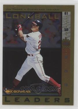 1998 Donruss - Longball Leaders - Missing Serial Number #17 - Jim Thome