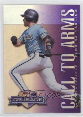 1998 Donruss - Multi-Product Insert Crusade - Purple #_GASH - Call to Arms - Gary Sheffield /100