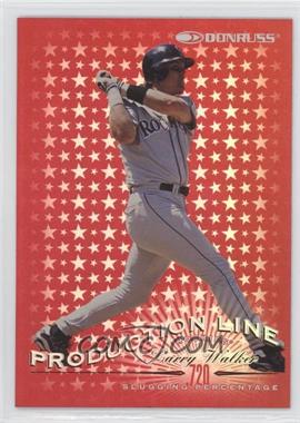 1998 Donruss - Production Line Slugging Percentage #11 - Larry Walker /720