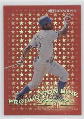 1998 Donruss - Production Line Slugging Percentage #15 - Raul Mondesi /541