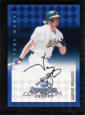 1998 Donruss Signature Series - Autographs - Century Marks #_JAGI - Jason Giambi /100