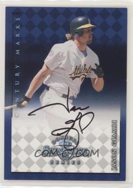 1998 Donruss Signature Series - Autographs - Century Marks #_JAGI - Jason Giambi /100