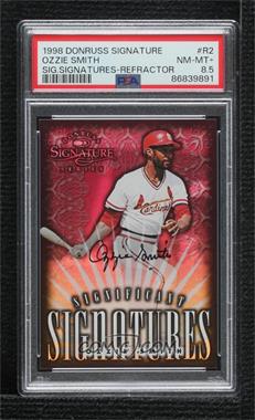 1998 Donruss Signature Series - Significant Signatures Redemption Series #R2 - Ozzie Smith /2000 [PSA 8.5 NM‑MT+]