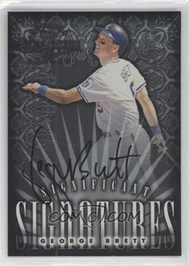 1998 Donruss Signature Series - Significant Signatures #_GEBR - George Brett /2000