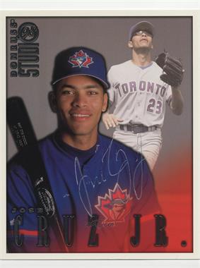 1998 Donruss Studio - 8x10 Portraits #23 - Jose Cruz Jr. [BAS Beckett Auth Sticker]