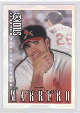 1998 Donruss Studio - [Base] - Studio Proofs #24 - Eli Marrero /1000