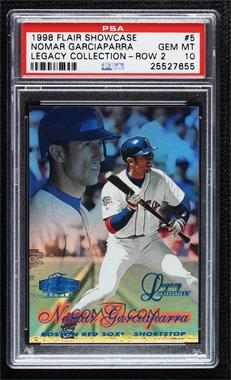 1998 Flair Showcase - Row 2 - Legacy Collection #5 - Nomar Garciaparra /100 [PSA 10 GEM MT]