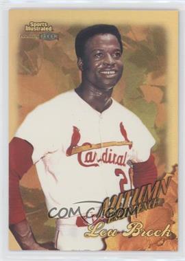 1998 Fleer Sports Illustrated World Series Fever - Autumn Excellence - Gold #6 AEG - Lou Brock