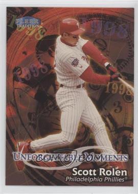 1998 Fleer Tradition - [Base] #595 - Scott Rolen