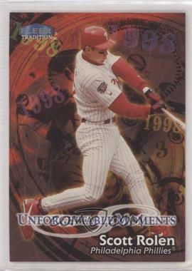 1998 Fleer Tradition - [Base] #595 - Scott Rolen