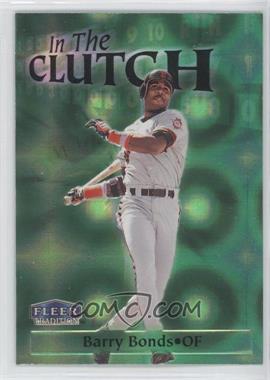 1998 Fleer Tradition - In The Clutch #2IC - Barry Bonds