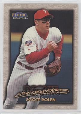 1998 Fleer Tradition - Rookie Sensations #17RS - Scott Rolen