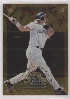 1998 Leaf - [Base] - Fractal Matrix #114 - Larry Walker (Gold) /400