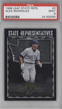 1998 Leaf - State Representatives #03 - Alex Rodriguez /5000 [PSA 9 MINT]