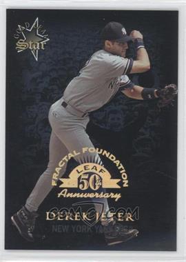1998 Leaf Fractal Foundation - [Base] #164 - Gold Leaf Star - Derek Jeter /3999