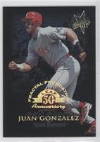 Gold Leaf Star - Juan Gonzalez #/3,999