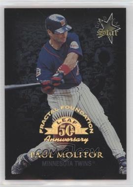 1998 Leaf Fractal Foundation - [Base] #175 - Gold Leaf Star - Paul Molitor /3999