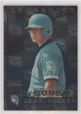 1998 Leaf Rookies & Stars - [Base] - Longevity #125 - John Roskos /50