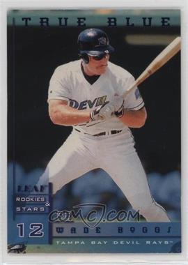 1998 Leaf Rookies & Stars - [Base] - True Blue #14 - Wade Boggs /500