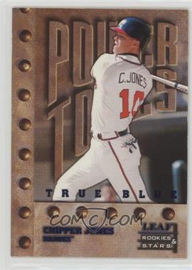 1998 Leaf Rookies & Stars - [Base] - True Blue #146 - Power Tools - Chipper Jones /500