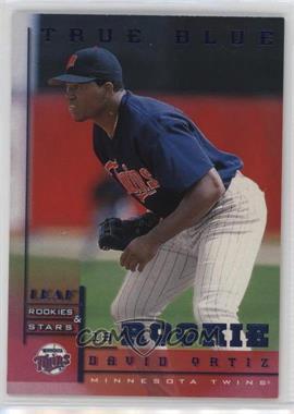 1998 Leaf Rookies & Stars - [Base] - True Blue #196 - David Ortiz /500