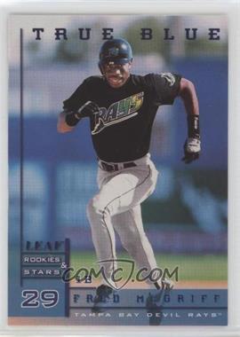 1998 Leaf Rookies & Stars - [Base] - True Blue #55 - Fred McGriff /500