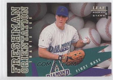 1998 Leaf Rookies & Stars - Freshman Orientation #3 - Travis Lee /5000