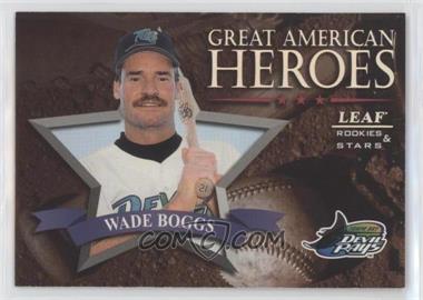 1998 Leaf Rookies & Stars - Great American Heroes #18 - Wade Boggs /2500