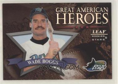 1998 Leaf Rookies & Stars - Great American Heroes #18 - Wade Boggs /2500