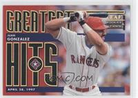 Juan Gonzalez #/2,500