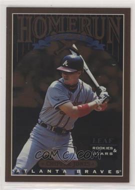 1998 Leaf Rookies & Stars - Homerun Derby - Missing Serial Number #16 - Chipper Jones