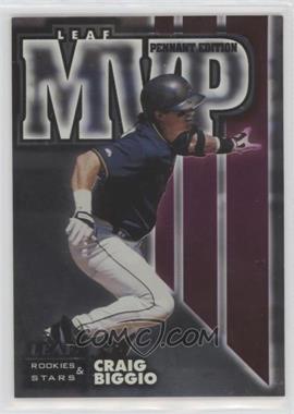 1998 Leaf Rookies & Stars - MVP - Pennant Edition #12 - Craig Biggio /500