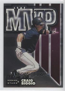 1998 Leaf Rookies & Stars - MVP - Pennant Edition #12 - Craig Biggio /500