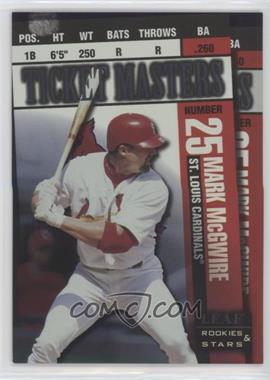 1998 Leaf Rookies & Stars - Ticket Masters #15 - Mark McGwire, Brian Jordan /2250